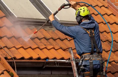Démoussage et hydrofuge de toiture à Helléan